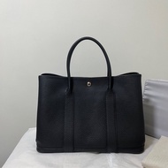 Hermes Garden Party 36 StampT NOIR黑 花園包 