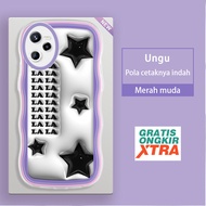 HP Jasouwe Realme 2 Pro Narzo 20 30 30A 20A 50 Pro 50i 50A Latest Q5Prime casing White Star Pattern 