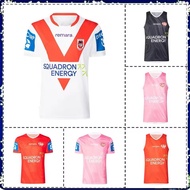 2025 ST GEORGE ILLAWARRA DRAGONS HOME RUGBY JERSEY 2025/2026 DRAGONS MEN'S TRAINING SHIRT SINGLET SH