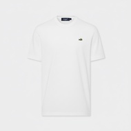CROCODILE WHITE CUSTOM FIT CREW NECK SHORT SLEEVE T-SHIRT เสื้อยืดคอกลมแขนสั้นสีขาวทรงคัสตอมฟิต