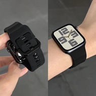 Silicone Sports Strap For Apple Watch Band Ultra 49mm 44mm 45mm 42mm 41mm 38mm 40mm Correa Bracelet 