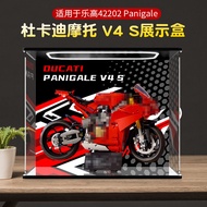 [Acrylic Display Box] Figure Display Box Suitable for Lego 42202 Storage Panigale Ducati Model Trans