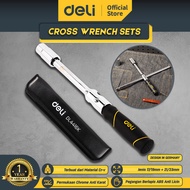 Deli Cross Wrench Sets / Kunci Roda Palang 17/19mm Anti Karat EDL4416K