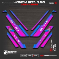 HONDA STRIPING WIN 100 MFX19/STICKER BODY MOTORCYCLE WIN 100 OLD NEW/STICKER LIST VARIATION/1997-200