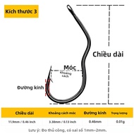 Bộ 50 Lật Tự Động Lưỡi Câu 9KM Bộ 50 Thép Carbon Cao Cấp Thép Gai Cá Chép Móc Mắt Sắc Nét Bền Cho Câ