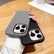 Luxury Matte Leather Phone Case For Oneplus 13 13R 12R 11R Nord CE4 CE3 CE2 CE Lite 4 2 2T N30 5G 4G