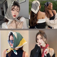 Square silk scarf for women 70 70x70cm turban bandana, beautiful, high-quality head covering to make