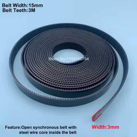 Inkjet Printer Motor Timing Belt Long Belt 3M-15MM for XP600 DX5 DX7 TX800 Mimaki JV33 Allwin Xuli Y