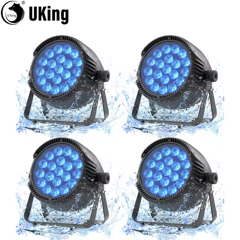 U'King RGBW 20X10W LED Par Lights IP65 Waterproof Outdoor Stage Light DMX Party Strobe Wash DJ Light