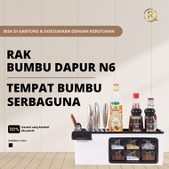 ROSTIA 6-Drawer Hanging Kitchen Spice Rack N6 Multipurpose Kitchen Spice Rack