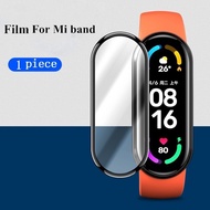 3D Tempered Glass for Mi Band 8 5 6 7 4 Xiaomi Mi Band Full Cover Black Side Film Cover Anti Gores S