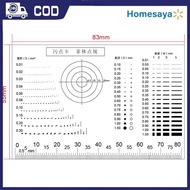 Transparent point measurement film pet card dot line surface quality test tool COD