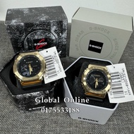 COUPLE SET 100% ORIGINAL CASIO G-SHOCK BLACK AND GOLD GM-S2100GB-1ADR / GM-2100G-1A9DR / GM-S2100GB-