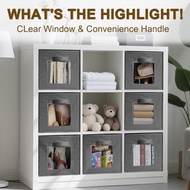 33cm Square Storage Box Clear Kallax Handle Nonwoven Foldable