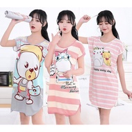 Cute Spaghetti Dress For Women Pajama Sleepwear Ruffle Duster Freesize