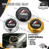 1PCS TRD Billet Screw on Aluminum Engine Oil Filler Cap 4T Cap PERODUA PROTON HONDA TOYOTA