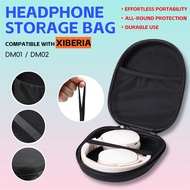 Compatible With XISEM H1 Pro Black EVA Headphone Portable Storage Case With Mesh Pocket