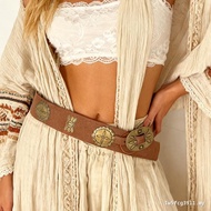 Boho All-Match Belt Retro PU Belt Female Belt Boho All-Match Belt Street Punk Belt Ready Stock