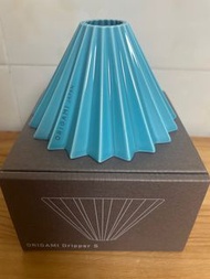 全新 原裝紙盒 日本origami - S size 陶瓷手沖咖啡摺紙濾杯 - 土耳其藍色