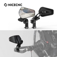 Y7XA Brand new NiceCNC Universal Quick Flip Mirror Mount Rear View Mirror for Motorcycle Hand Guard 
