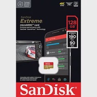 【代理商公司貨】SanDisk 128GB 190MB/s Extreme U3 microSDXC UHS-I V30 A2 記憶卡