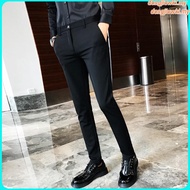High quality slim fit suit pants for men British workwear suit casual pants for men seluar slack lel