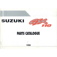 Suzuki GSX110 / GSX 110 1995 - 1998 Parts Catalogue Manual / Panduan Alat Ganti Suzuki GSX 110