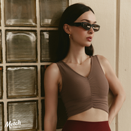 METCH Perfect Balance Crop Top - Rustic Taupe