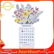 [Hot-Sale] 2024 Desk Calendar with Base 4 X 8Inch MDF 2024 Desk Calendar Planner, Desk Planner