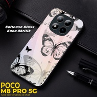 Casing hp Latest M8 PROpoco Softcase Glossy Glass Shatterproof Silicone Material Equipped with Camer