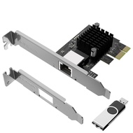 1G/2.5G/5G/10G Base-T PCIe Network Card, 1000/100/10Mbps PCI Express Ethernet Adapter RTL8111H, 1G N