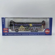 【Fast shipping】singapore bus smrt BUS Toy Diecast car Mercedes Car Model gift children Musical Doubl