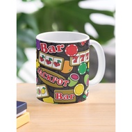 Casino Jackpot Lucky Slot Machine Fruit Slots Pattern Coffee Mug