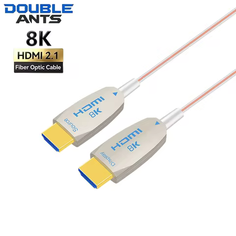 Ultra-Thin 8K HDMI 2.1 Fiber Optic Cable 48Gbps 8K@60Hz 4K@240Hz Transparent Optical Cable for Gamin