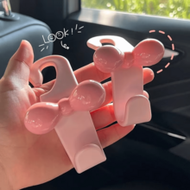 2Pcs Dopamine Pink Bow Car Hook Cute Car Seat Hook Practical Car Interior Hook For Home Storage Hook