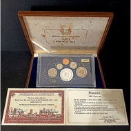 Singapore Proof Coin Set Year 1983 - 1 Cent to 1 Dollar With Box and COA
