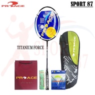 Raket Badminton Pro Ace Titanium Force Bonus Komplit