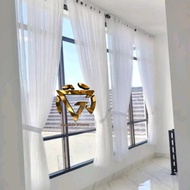 PLAIN WHITE VITRASE SMOKING 6 WAVES 130CM WIDTH 150CM HEIGHT TO 6 METERS