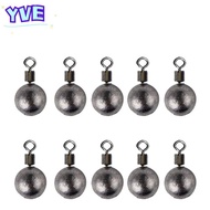 YVE 10Pcs Fishing Weights Sinkers, Rotation 360° Freely Lead Drop Shot Weights Kit, Durable 3.5g/5g/