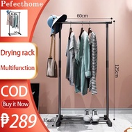 Multifunction Metal Clothes Rack Cloth Rack Hanging Organizer Drying Rack Metal Folding Hanger Rack