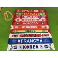 Mafla Negara Football Scarf Kain Cotton Lembut & Berkualiti Selendang Futsall Soccer Scarves Mafla R