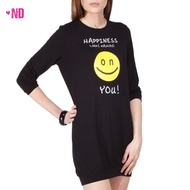 Ninety Degrees Sweater Smiley BlackWanita 34304D6BK