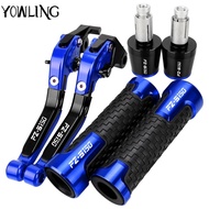 Motorcycle Brake Clutch Levers Adjustable lever Handlebar grips ends For YAMAHA FZ-S 150 2015-2016 F