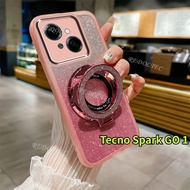 Casing Tecno Spark GO 1 / Spark GO 1S 2024 New Design Transparent Glitter Case Tecno Spark GO1 S Spa
