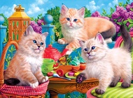 Fancy Cats - Kitten Tea Party - 750 Piece Jigsaw Puzzle for Adults