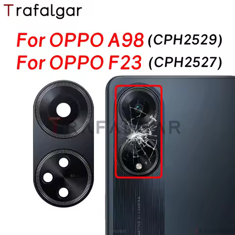 Rear Back Camera Glass Lens For OPPO A98 F23 5G CPH2527 CPH2529 Replacement With Adhesive Sticker