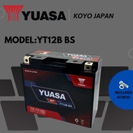 YUASA YT12B-BS BT12B MONFA YUASA BATTERY YAMAHA FZ6 XJ6 VMAX / KAWASAKI ZX1000 ZX10R / DUCATI MONSTE