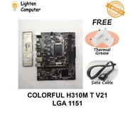 【USED】 COLORFUL H310M T V21 Motherboard | H310 | LGA 1151 | 8th 9th Gen Intel | mATX Micro ATX