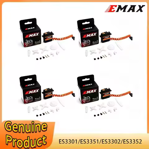 EMAX ES3301 ES3351 ES3302 ES3352 9mm 4.8-6V Analog / Digital Servo Metal Gear for RC Glider Rc Airpl