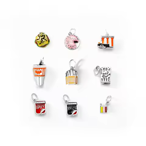 S925 James Avery Exquisite Enamel Whataburger Original A-Frame Charm DIY Pendant